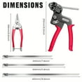 thumbnail image 6 of XUNXUNRA 13 in Red 200 lb Cable Tie Wraps 150 Piece, 6 of 9