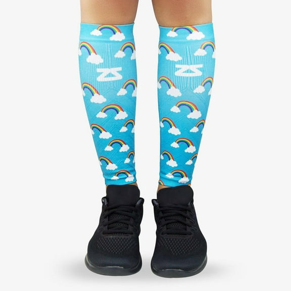 Rainbows Compression Leg Sleeves XS/S / Aqua