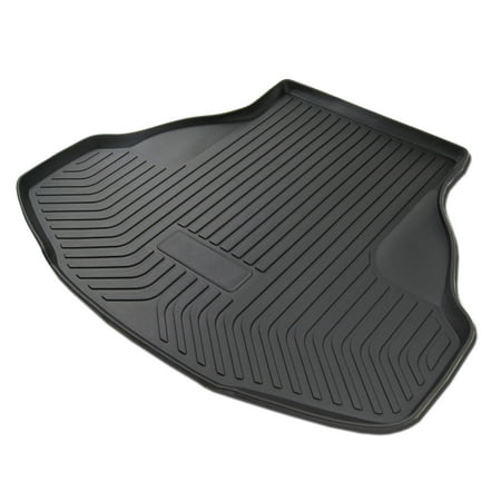 Honda Accord 4 Door Carpet - TuningPros CLTM-826 Custom Fit Black Trunk Floor Mat For 2013-2017 Honda Accord 4 Door Sedan - 1 pcs Set Cargo Liner Honda Accord 13 14 15 16 17