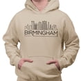 thumbnail image 2 of Skyline Birmingham Alabama Hoodie Sweatshirt Unisex 2X-Large Sand, 2 of 5
