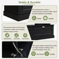 thumbnail image 6 of Large Wall Unit Entertainment Center with Bookshelves for TVs Up to 78'', Modern TV Console with Cabinets and Open Shelves, Black, 6 of 8