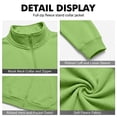 thumbnail image 5 of Men's Zip Up Sweatshirt Mock Neck Fleece Lined Jacket Soft Full Zipper Fall Winter Casual Jacket, 5 of 6