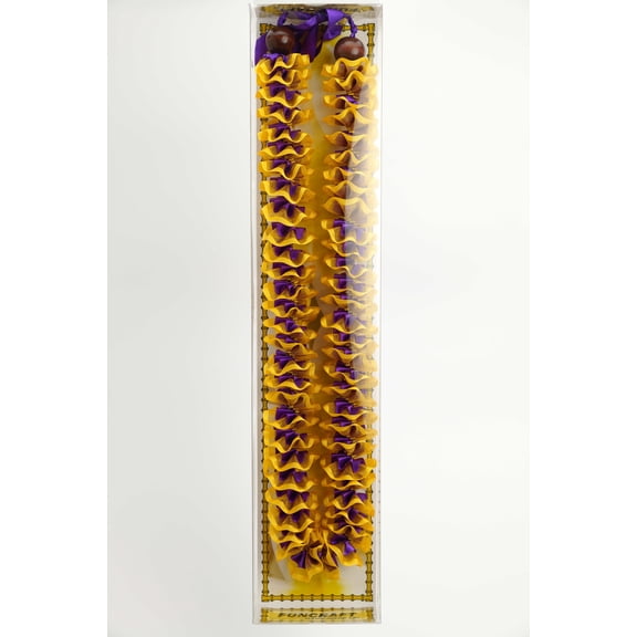 Maxport Corporation Ribbon Lei Purple/lt Gold