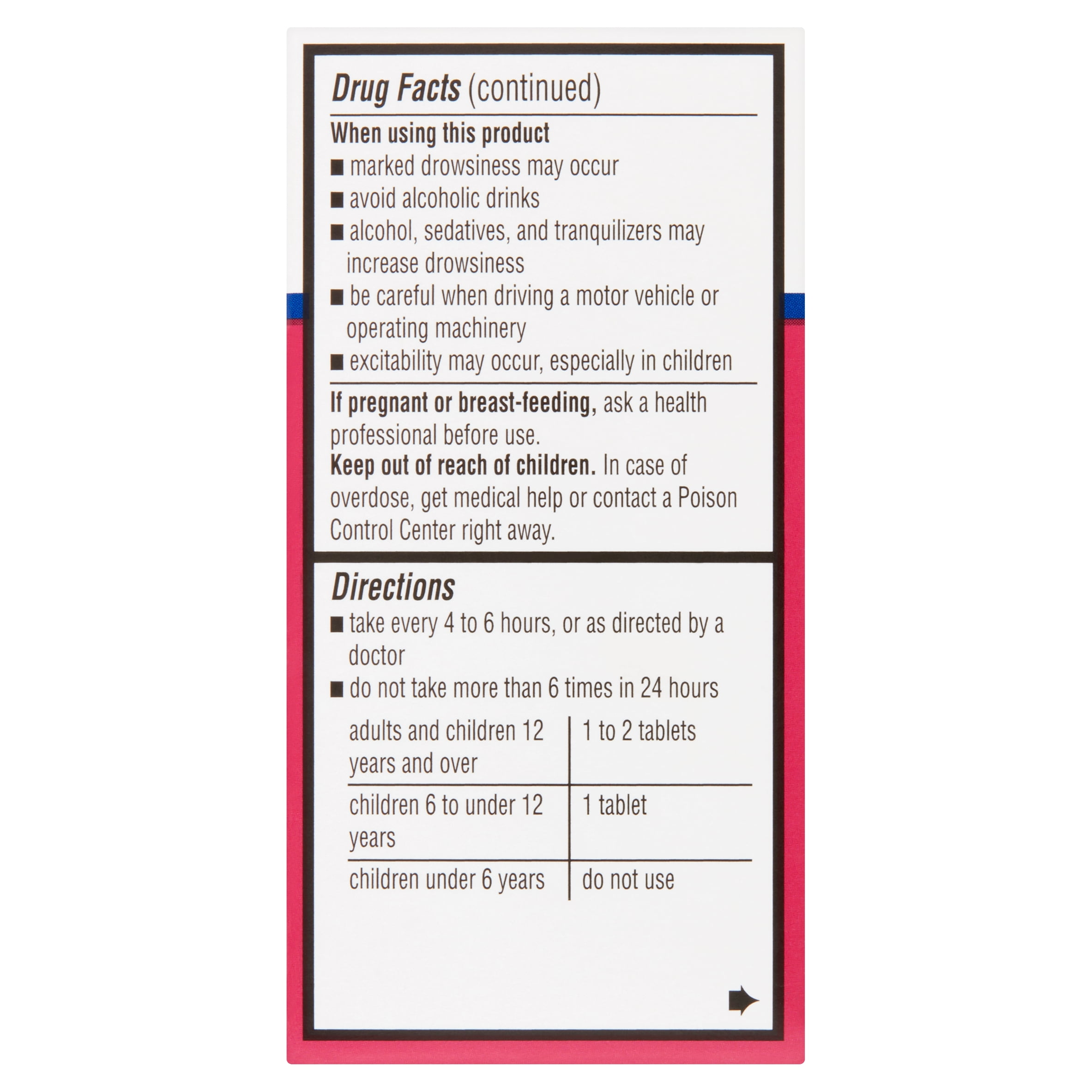 Equate Allergy Relief Diphenhydramine Tablets 25mg, 100 Ct