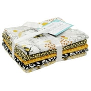 Create It 18" x 21" Cotton Bumble Bee Precut Sewing & Craft Fabric Bundle, Multicolor 5 Piece