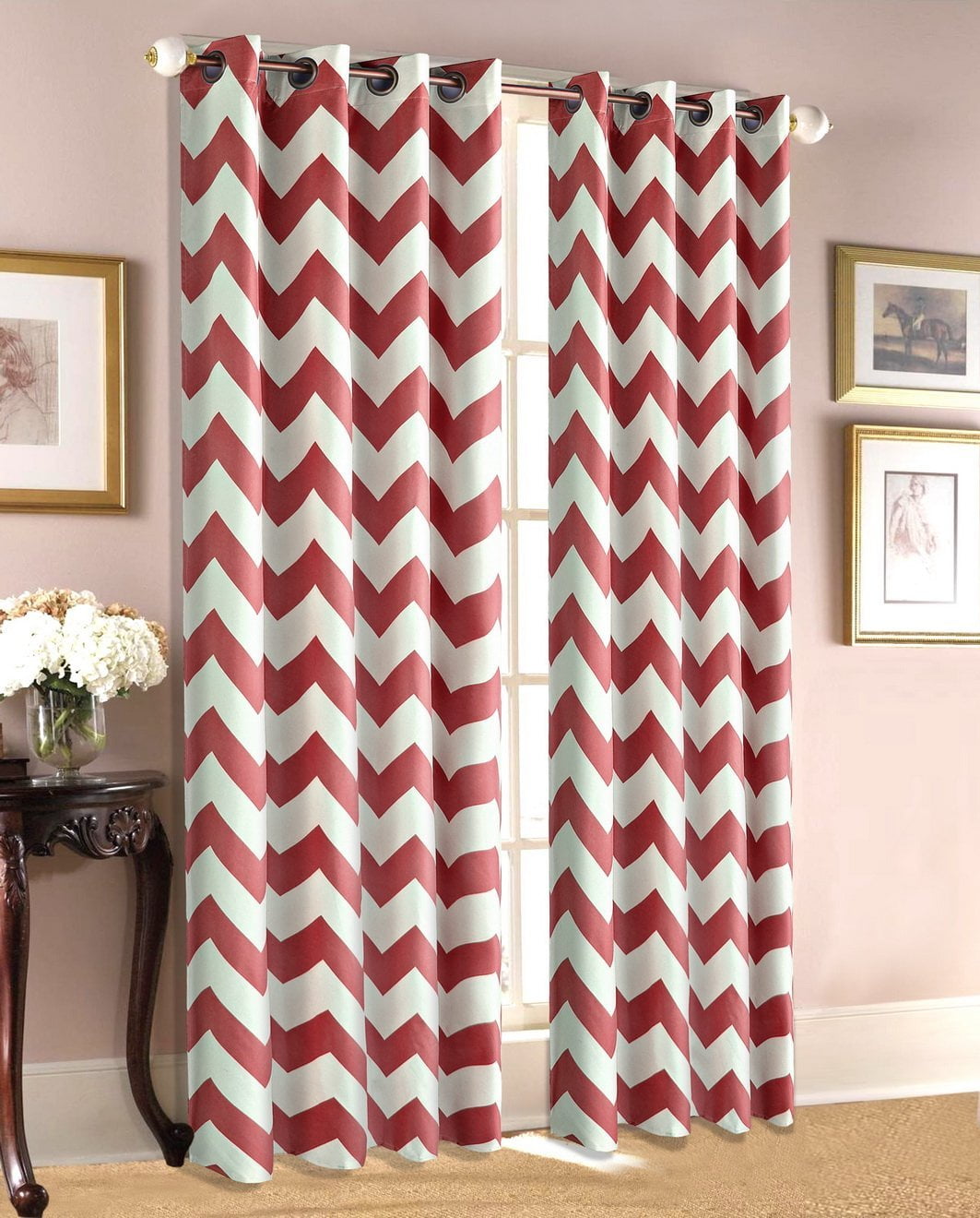 Empire Home Chevron Print 100 Thermal Insulated Blackout Window
