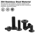 thumbnail image 5 of Countersunk Head Screws, 25 Pieces, Hex Socket with Hex Key, in A2 V2A, Full Hex Thread, 5 of 5