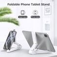 thumbnail image 2 of Adjustable Mobile Phone Tablet Stand Portable Folding Tablet Phone Holder ABS Phone Stand Wide Compatibility Yellow, 2 of 6