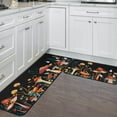 thumbnail image 3 of Mushroom Kitchen Mat Set of 2, Mushroom Kitchen Decor, Black Farmhouse Mushroom Kitchen Rugs, Mats for Kitchen Sink Floor, Kitchen Rugs and Mats Non-Skid Washable, Mushroom Kitchen Accessories Stuff, 3 of 6