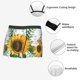 thumbnail image 3 of Balery Sunflowers (2) Calzoncillos bóxer para hombre, ropa interior de algodón suave y transpirable con cinturilla de nailon-Medium, 3 of 5