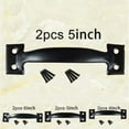 thumbnail image 5 of Ruibeauty 2Pcs 6inch Barn Door Handle Gate Handle Pull for Sliding Barn Doors Gates Garages Sheds,Black, 5 of 5
