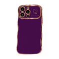 thumbnail image 2 of Oliegs Heated Blanket Electroplated Large Wave Mobile Phone Case Side Love Fall Protective Cover Suitable For15Promax Mobile Phone Case Chocolate, 2 of 5