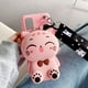 thumbnail image 1 of Funda con dibujo de gato en 3D para móvil, carcasa bonita con cuerda para Apple iPhone 14, 13, 12 mini, 11 Pro, 6, 6S, 7, 8 Plus, XR, XS, Max, SE 2020 Fivean unisex, 1 of 2