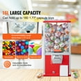 thumbnail image 2 of KFFKFF 21"H Gumball Machine - A Vintage Vending Coin Bank Dispenser with Red PS Exterior, 2 of 7