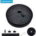 thumbnail image 3 of CHUANK 20" Robuste Marché Patio Parapluie Base avec Support en Acier Rempli d'Eau pour Jardin 20 Pouces Base Ronde, 3 of 7