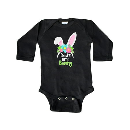 

Inktastic Dad s Little Bunny Cute Easter Bunny Ears Gift Baby Boy or Baby Girl Long Sleeve Bodysuit