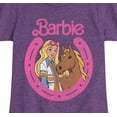thumbnail image 3 of Barbie - Barbie And Horse - Girls Fitted Short Sleeve Graphic T-Shirt, 3 of 5