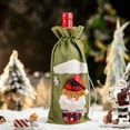 thumbnail image 7 of Wzzjkit Christmas Wine Bag - Fabric Wine Gift Bag with Drawstring - Bottle Bag Reusable Christmas Bottle Bag - Wine Bags Holiday Party Decoration, 7 of 7