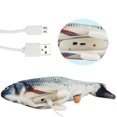 thumbnail image 4 of Paquete de juguetes para peces con hierba gatera, juguetes interactivos de felpa suave para masticar para gatos, juguetes de peces simulados para gatos de interior, gatitos y cachorros, jugu, 4 of 5