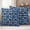 Denim Blue White, variant on Gray Leaves Outdoor Waterproof Pillow Covers, Vintage Farmhouse Pastoral Aesthetic Plants Decorative Square Throw Pillowcase Sofa Cushion Sham for Patio/Couch/Chair, 16"x16" 2 Pack
