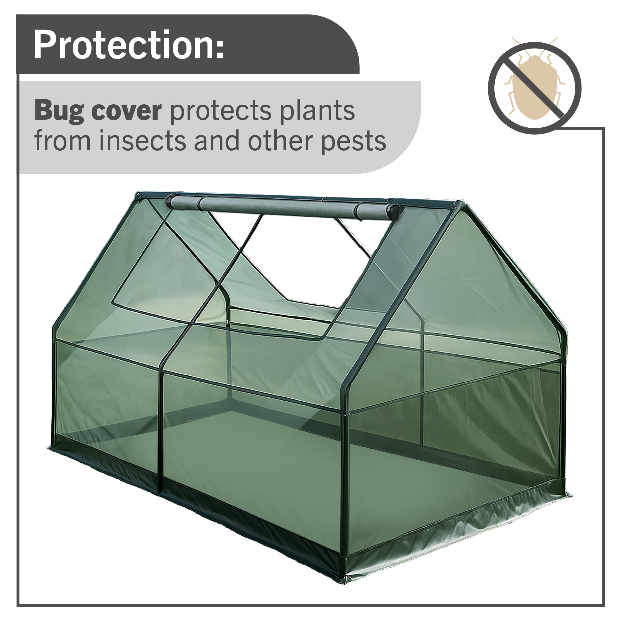 6ft x 3ft Raised Garden Bed Greenhouse Cover