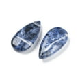 thumbnail image 3 of 5 pc Natural Sodalite Pendants Teardrop Charms 40x20x8mm Hole: 1.2mmDIY, 3 of 3