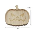 thumbnail image 2 of Txlixc Bandeja de madera de Halloween, calabaza / plato de cena fantasma Txlixc moda, 2 of 9