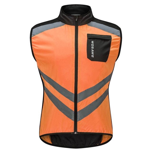 Labymos Men Cycling Vest Foldable Quick Dry Breathable Reflective Sports Safety Bike Vest for Riding Running Jogging Hiking