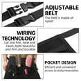thumbnail image 5 of FHBVT Adjustable Waist Belt Half Apron Multi Pocket Water Repellent Sturdy Durable Fabric Apron For Kitchen Garden Restaurant Barbecue Hairdresser Server Work Protection Comfort Fit All Body Types, 5 of 9