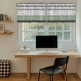 thumbnail image 5 of Green Stripes Abstract Tier Curtains 24 Inch Length, Geometric Spring Flowers Rustic Cafe Short Curtains for Bathroom Over Sink, Small Kitchen Curtain Light Filtering Drapes 2 Panels 27.5"Wx24"L, 5 of 8