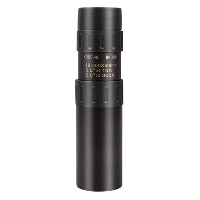 Telescopio Monocular de Alcance 10-300X Zoom HD BAK4 Telescopio Monocular Portátil para Senderismo y Observación de Vida Silvestre