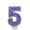 A005- Color E, variant on Sparkling Celebration Glitter Digit 5 Candle - Creative Cartoon - Shaped Birthday Candle with Glittery Design, Fun Party Decoration for Birthdays, Anniversaries, Celebratory Events