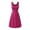 Hot Pink, variant on Women's Casual Dress for Everyday Comfort—Slim Fit Sleeveless T-Shirt Style Outdoor or Home Wear Classic Casual Ensemble Blue 3XL