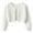 White, variant on CPNG Girls Bolero Shrug Sweater Cardigan Tie Up Solid Color Ribbed Knit Outwear Coats Cute Bow Open Front Long Sleeve Dress Cover Up Ruffle Knit Closure Clothes