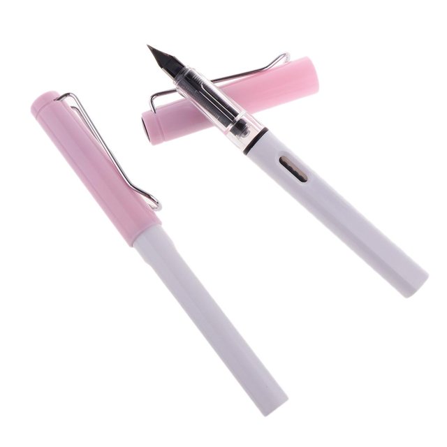 Accesorios de oficina escolar Sunnimix Estilográfica de repuesto rosa blanco