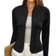 thumbnail image 4 of Chaquetas y abrigos casuales sin capucha de manga larga para mujer, blazers, chaquetas de traje, tops con empalme de encaje, blazer corto, abrigos lisos de manga larga, blusa para mujer, 4 of 9