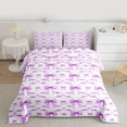 thumbnail image 2 of Castle Fairy Kids Teens Cute Ribbon Bow Knot 3 Pieces Queen Comforter Set,Abstract Geometric Plaid Ultra Soft Bedding Sets,Cartoon Kawaii Bow Bedding Comforter Set Breathable,Breathable Home Decor, 2 of 8