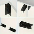 thumbnail image 5 of 90-Degree Angle Iron Bracket, Heavy-Duty Metal Support, Corner Bracket, 4pcs Set + Secure Fixing, Ideal for Furniture & Outdoor Stalls, Durable Fixing Solution, Essential Hardware, Construction Brack, 5 of 8
