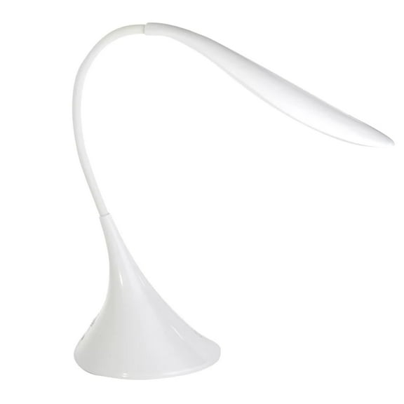 Eternal- Gooseneck 12 Dimmable LED 3 Settings Adjustable Home Decor Adult Desk Lamp - White
