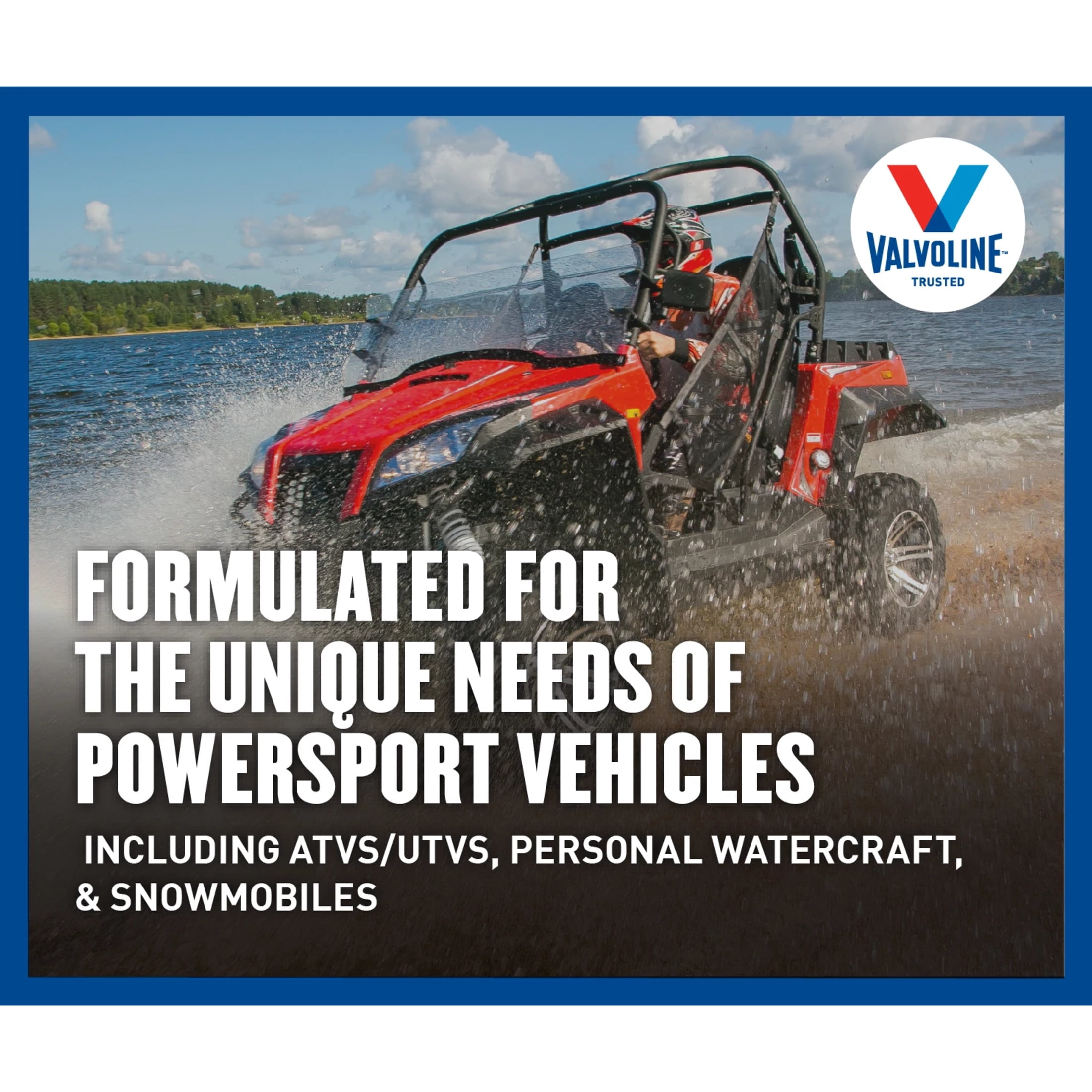 (3 pack) Valvoline 4-Stroke Ultimate Powersport Full Synthetic 10W-40 Engine Oil 1 Quart