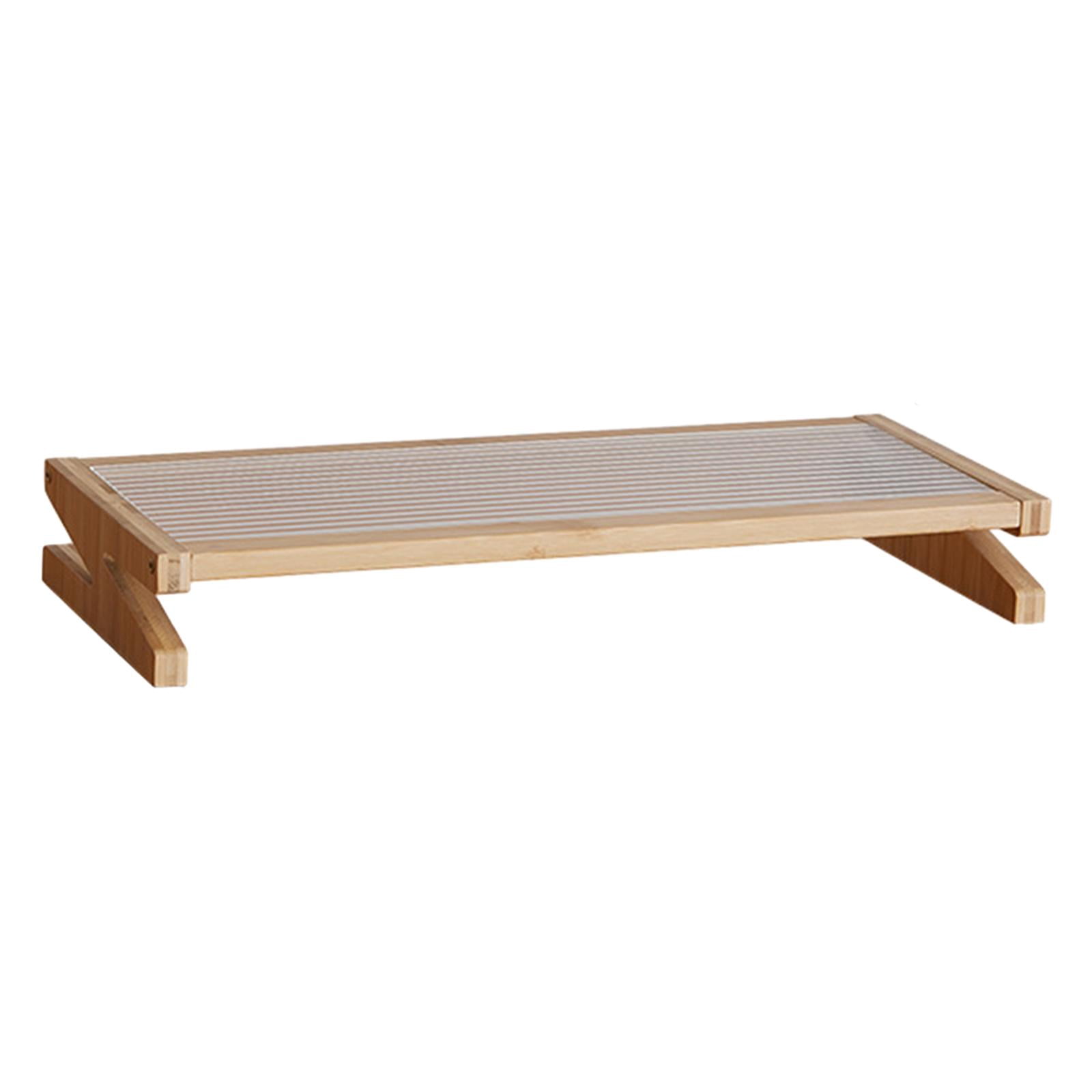 Wzmzjy Monitor Stand Riser Computer Stand Wood Holder Stable for Computer Laptop Large 50cmx22cmx7cm