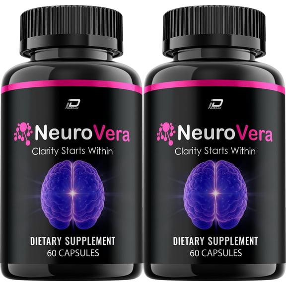 Neurovera Supplement Capsules – Neuro Vera Natural Blend Memory Focus Support, 2 Pack, 120 Capsules