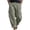 A-Army Green57, variant on Drawstring Cuffed Hem Loose Pants for Men Front Patch Pocket Summer Casual Long Trousers