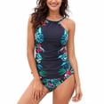 thumbnail image 1 of Traje de Baño Mujer Trajes de Baño Divididos Para Mujer, Trajes de Baño de Dos Piezas Con Volantes En La Parte Superior, Conjunto de Bikini de Cintura Alta, Elegante y Cómodo., 1 of 6