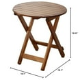 thumbnail image 5 of BplusZ Wooden Adirondack Portable Folding Side Table Round Set of 2, Brown, 5 of 6