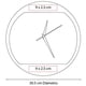 thumbnail image 4 of Paquete 4 piezas Reloj de pared moderno en aluminio, 4 of 4