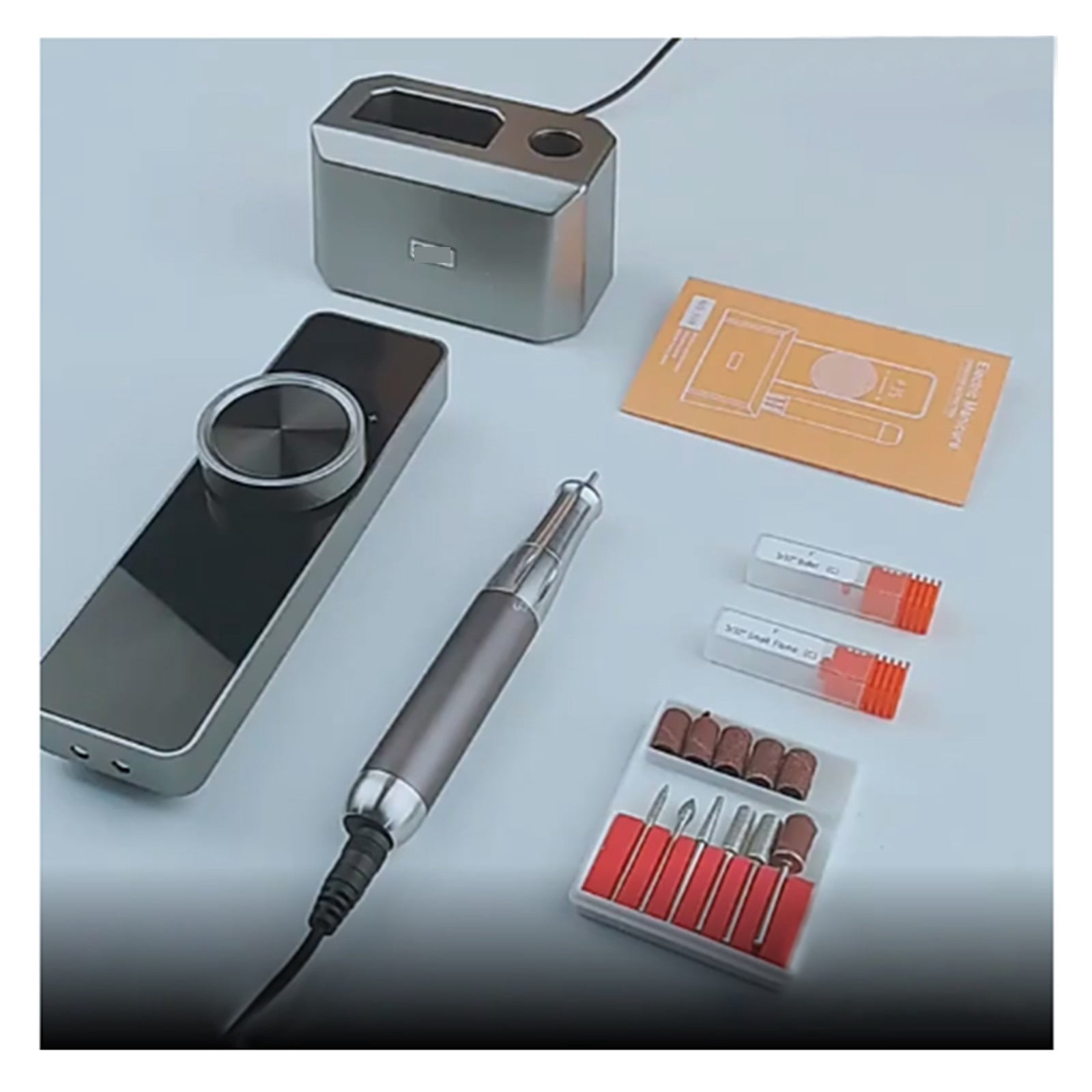 New Design Nail Drill, 35000 RPM Electric Nail File, Rechargeable Cordless Manicre Machine For Acrylic Gel Nails Home Salon ,Low Noise