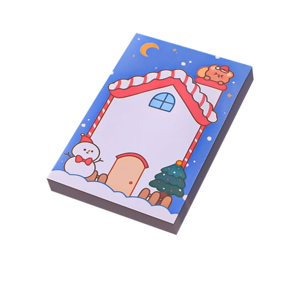 Notes 50 Memo Present Notepads Notepads Christmas Holidays Santa for Christmas Decoration Christmas Pads Sticky & Stationery