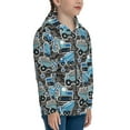 thumbnail image 5 of Kdxio Blue Excavator Pattern Kids Boys Girls Zip Up Hoodie 3D Printed Hooded Sweatshirt Hoody Coat with Pocket 7-12 Y-Small, 5 of 6