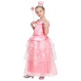 thumbnail image 2 of Girls Pink Witch Costume, Glinda 8 Pcs Dress Tiara Outfit for Kids Halloween Dress Up Party 7-8 Years, 2 of 7